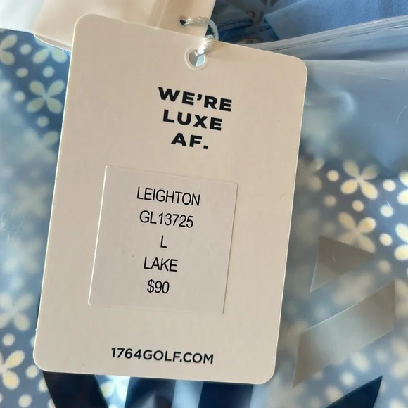 Graham Luxe Leighton Patterned Polo Shirt L - Picture 3 of 4